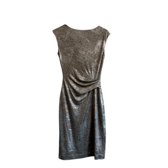 Vince Camuto Metallic Gray Midi Dress - Picture 5 of 7